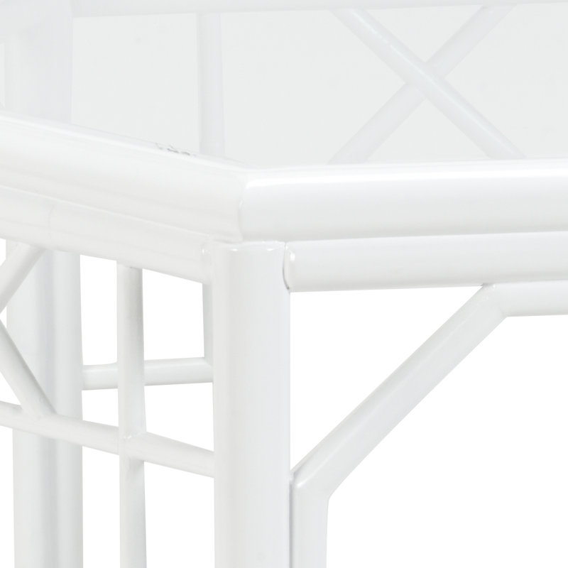 Coastal Glass Top Coffee Table