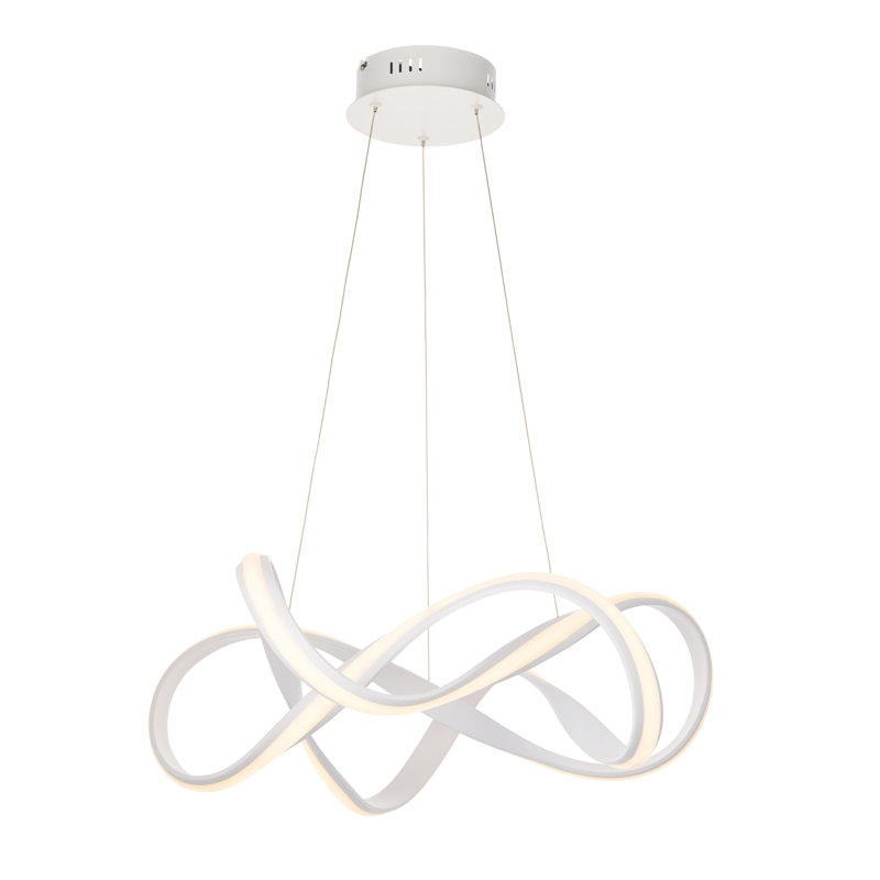 Jaramillo 1 - Light LED Unique/Statement Pendant, White
