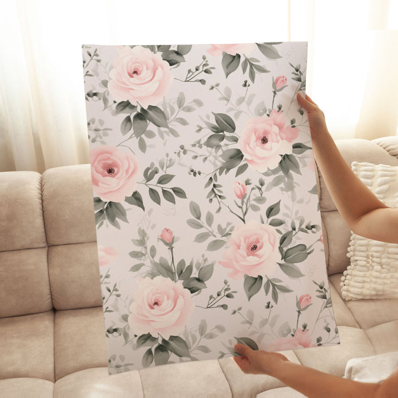Impression florale de luxe sans cadre, H 36 po x l 24 po