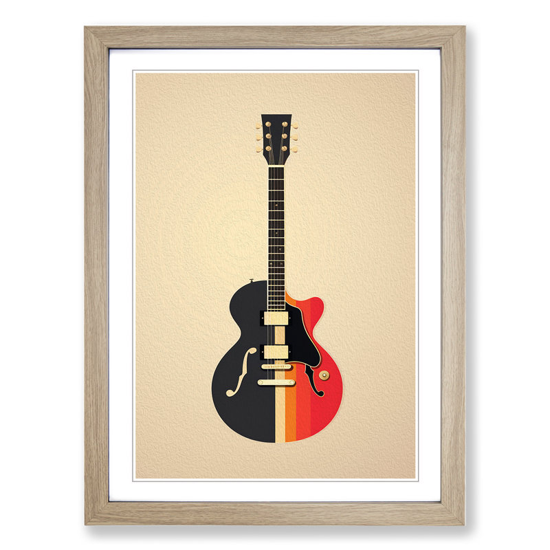 Guitar Minimalism No.2 - Framed Print