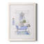 «Sketchy Bath I», peinture sur toile encadrée-424474140-424474143