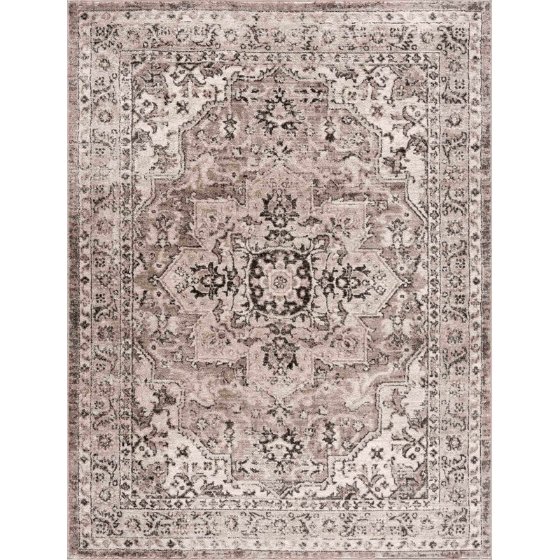 Jascha Moroccan Beige/Brown Area Rug, Rectangle 2' x 3'