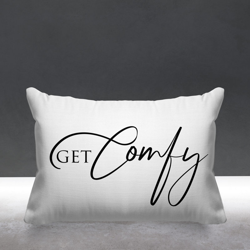 Aspire Get Comfy Outdoor Rectangular Pillow Cover & Insert, White