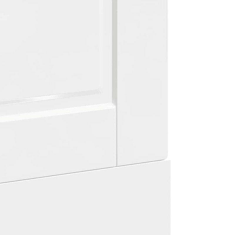 Panneau de lave-vaisselle Vidaxl en bois d'ingénierie durable standard, Blanc très luisant, H 26,4 po x l 23,6 po x P 0,6 po