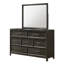 Commode contemporaine d'une pièce à sept tiroirs de rangement