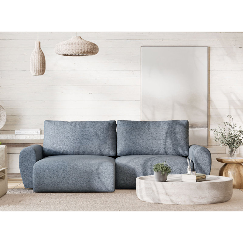 3 Seater Corner Sofa, Left Hand Facing, Blue