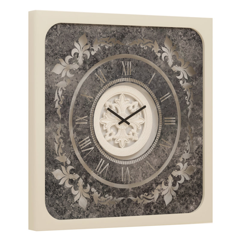 Alizaya Wood Wall Clock, 80cm H x 80cm W