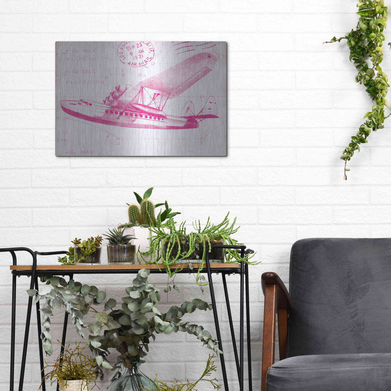 «Flight Schéma III en rose» par Ethan Harper, H 12 po x l 16 po