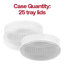 Couvercles ronds transparents en plastique de 14 pouces pour plateaux - 25 couvercles-1147669447-1147669451