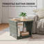 Square Metal Outdoor Side Table , 45cm cm W 45cm cm D-502002441