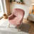 Velvet Accent Chair, Modern Upholstered Living Room Chairs-962541739