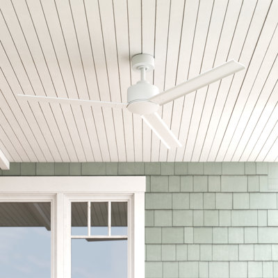 56" Indoor/Outdoor Propeller Ceiling Fan with Remote