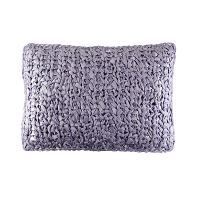 Ribbon Knit Reversible Throw Pillow