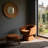 Stylish Upholstered Reading Chair With Ottoman Enhances Small Space Charm Ideal For Leisure Time-1248610368