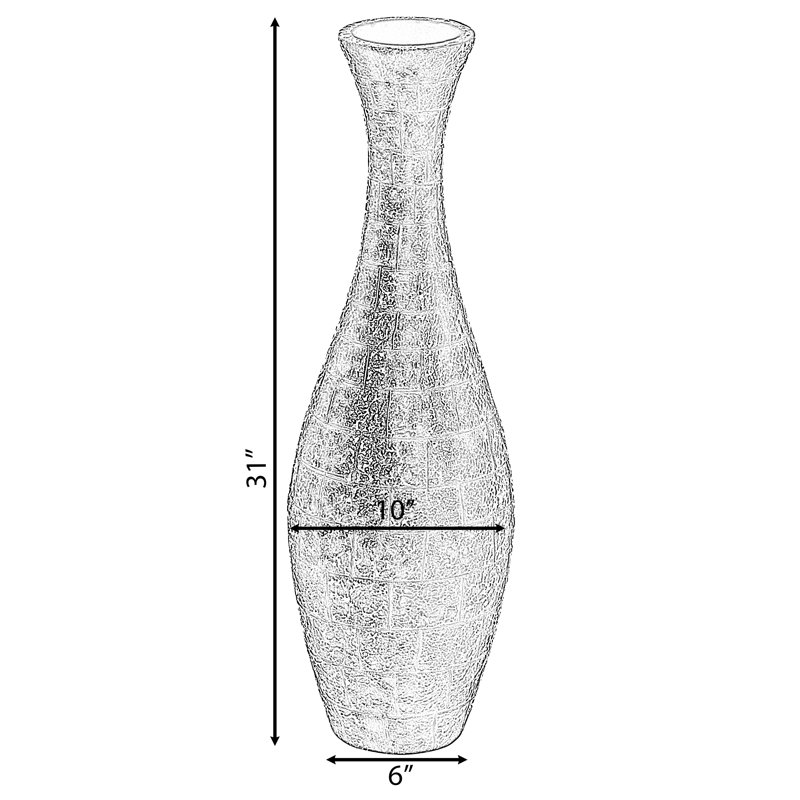 Vase de plancher décoratif décoratif brun Nashoba, 31 po