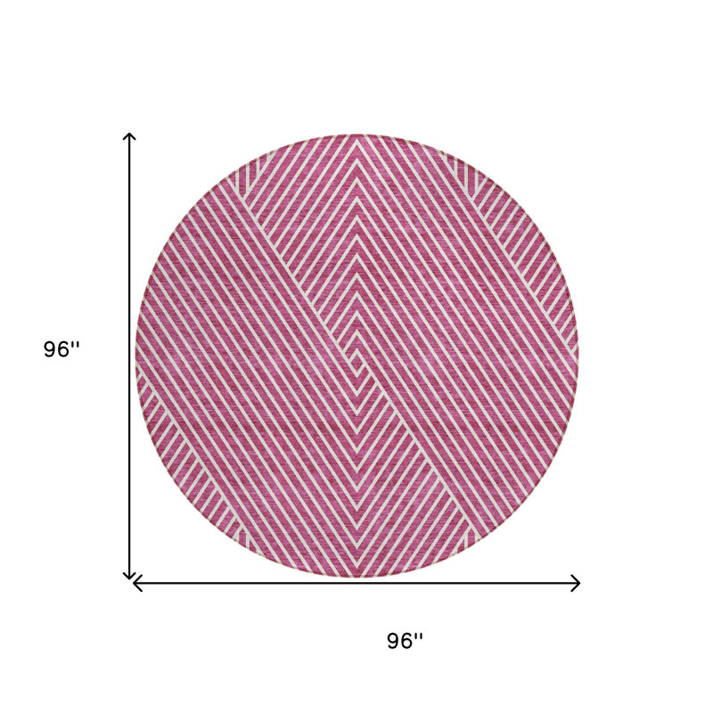 Tapis rond d'intérieur 8 po