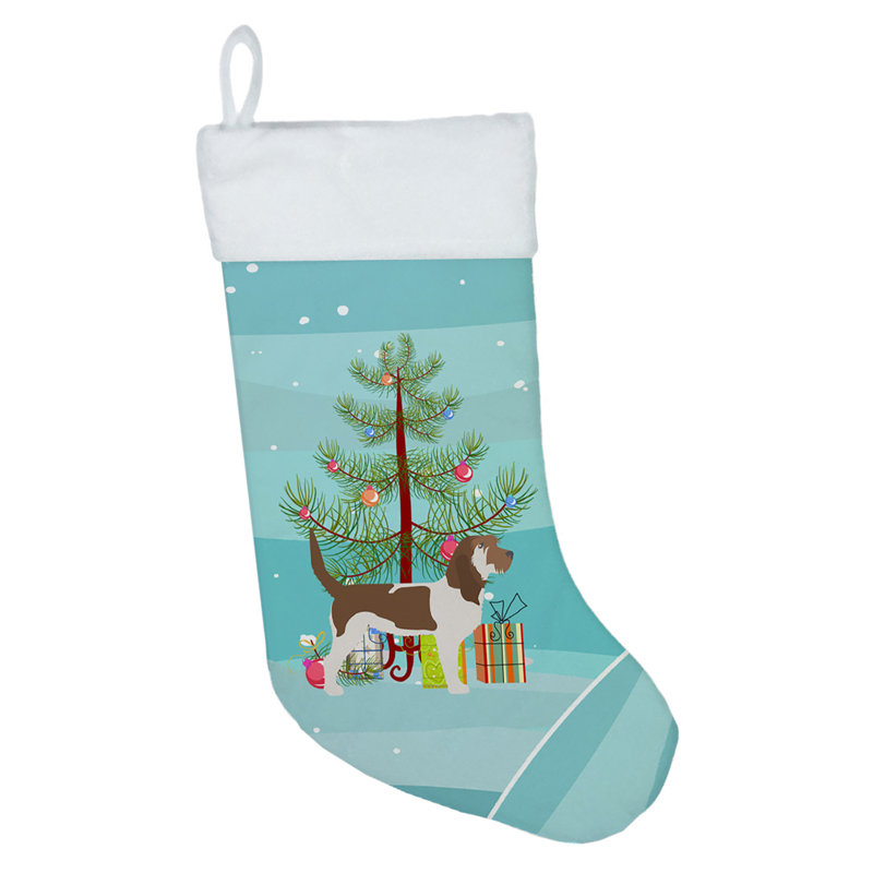 Chaussette de noël joyeux de noël, Grand basset griffon vendéen