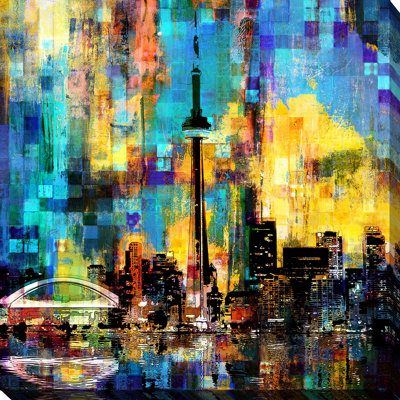 « toronto horizon 4 », reproduction d’impression sur toile tendue