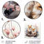Foxs Elegant Forest Florals Grace IV - Art mural en métal animal renard-1331199741