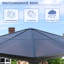 10 pi. L 10 pi. D Pavillon de jardin en acier