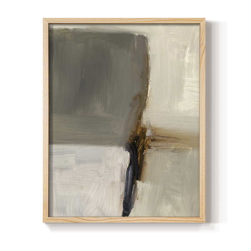 "Neutralité segmentée I", Naturel, H 15 po x l 12 po