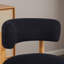 Chaise d'appoint moderne rembourrée avec base en bois (ensemble de 2)-1868294370
