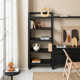 Kirisa Etagere Solid Wood Bookcase