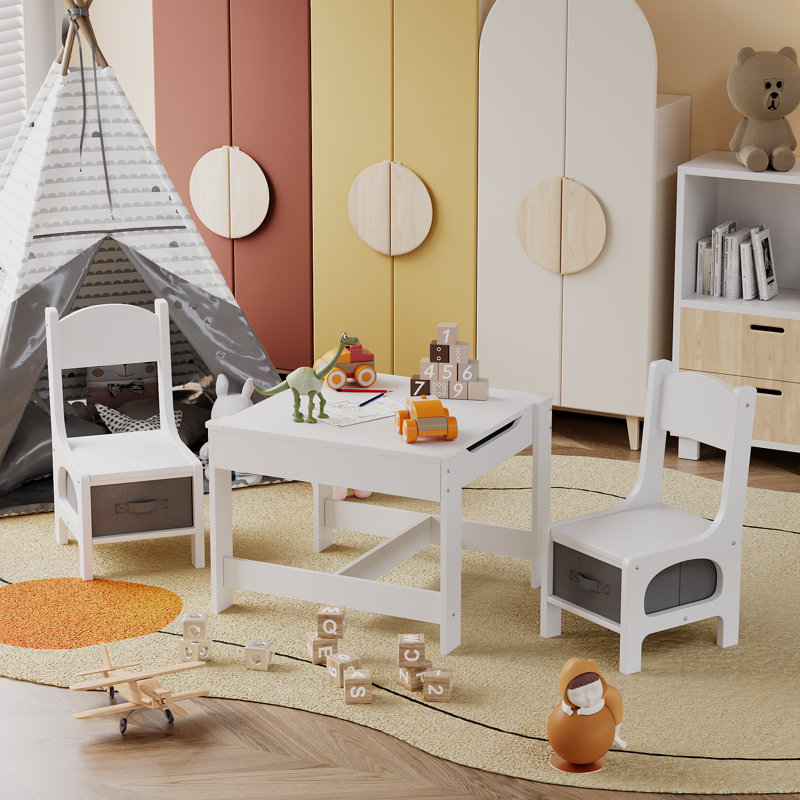 Ensemble repas pour 2 personnes Hrasky, Blanc, Blanc / gris