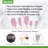 Tovolo Flex-Core Silicone Spatula Set of 5 with Natural Wood Handles for Cooking and Baking, Pink Sorbet