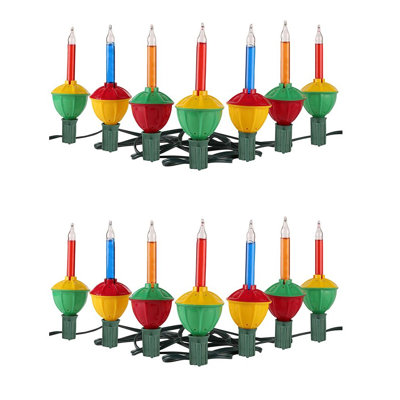 Tupkee Christmas Bubble Lights - Set of 7 Multi-Color Lights for Christmas Tree