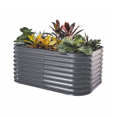 Lit de jardin surélevé modulaire en métal 26 po de hauteur 26 po