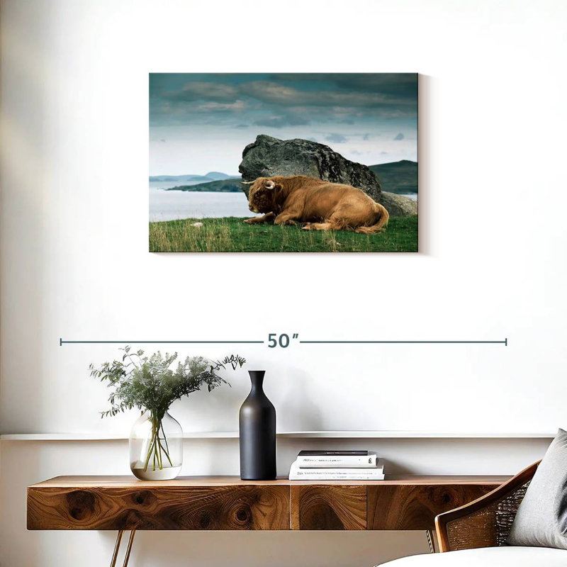 Brampt Highlander Bull, 20" H x 30" W