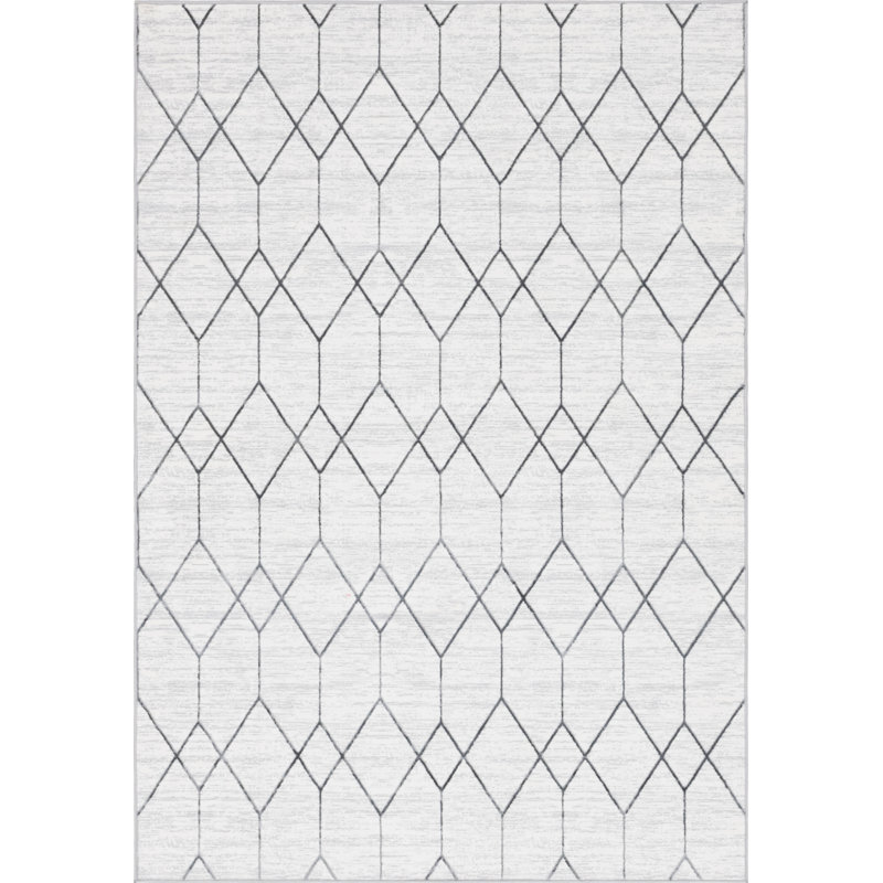 Nubieber Geometric Indoor Rug, Rectangle 5' x 8'
