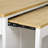 Extendable Kitchen Island With 47.2 X 19.7 Countertop, Rubber Wood Top, Storage Drawers, Decor Panel Texture-1316311761