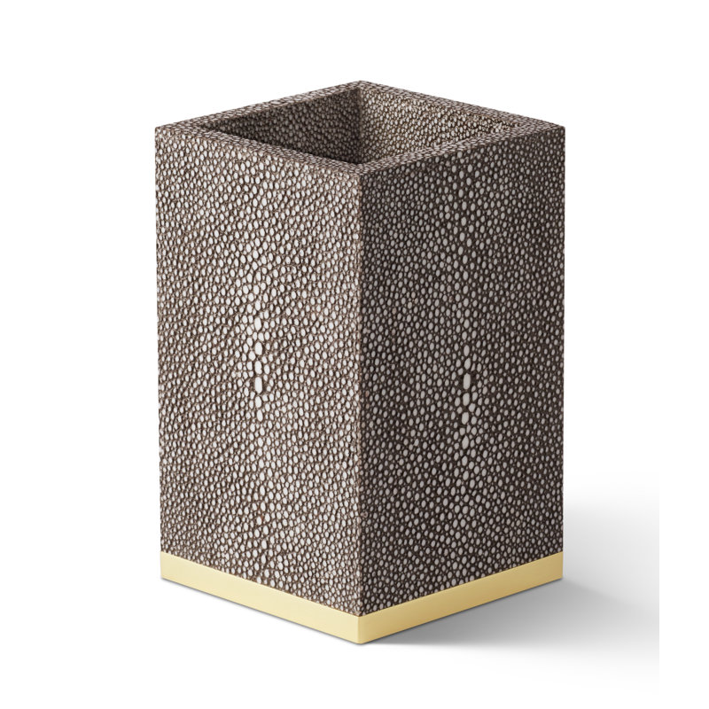 Porte-stylo chagrin, Chocolat