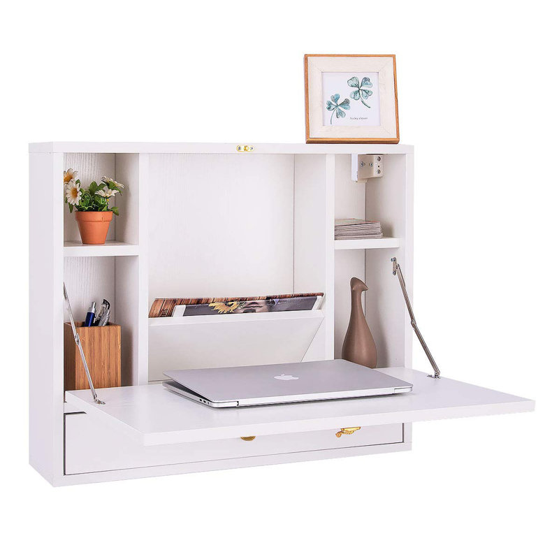 Vasili Floating Desk, White