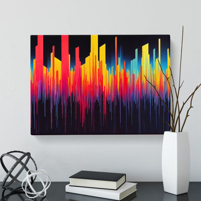 Audio Equalizer Abstract Art Vol.1 - Wrapped Canvas Graphic Art
