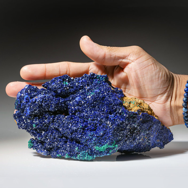 Azurite and Malachite from Tsumeb Mine, Otavi-Bergland District, Oshikoto, Namibia