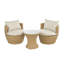 ENSEMBLE DE CHAT EN BOIS D'HABILLETTE KONO