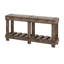 Table d'entrée Vintage - Bois de sapin massif avec grain naturel, rivet en métal et planche-1039339155