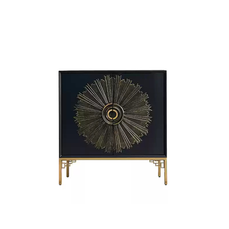 Armoire d'appoint Luxury, Noir / or