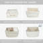 Panier de rangement en corde de coton en coton tissé pour organiser des tablettes 15 x 10 x 9,3 po
