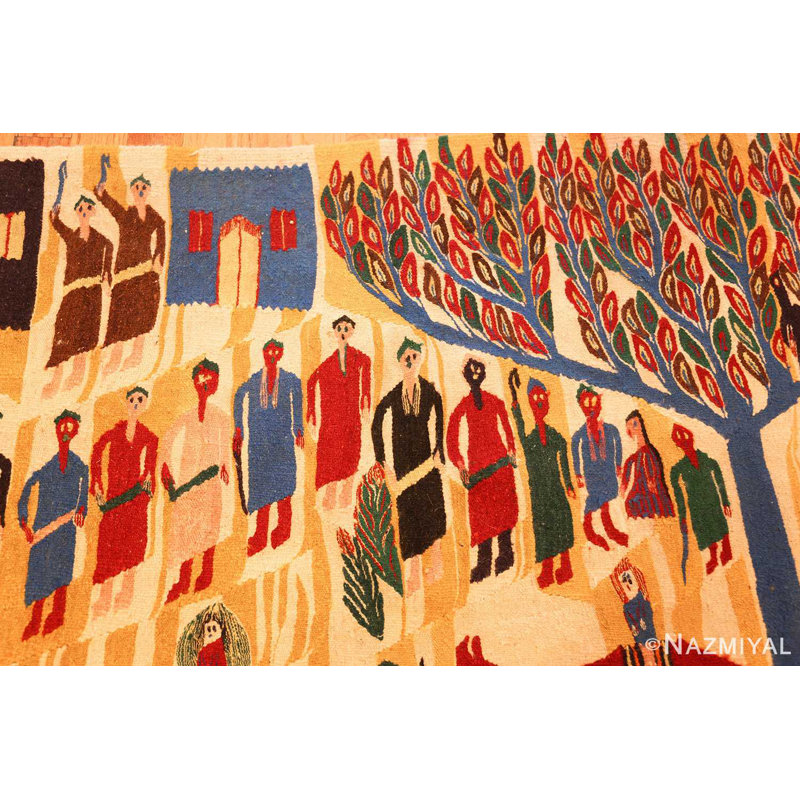 Tapis rétro Vintage Judaic Pourim