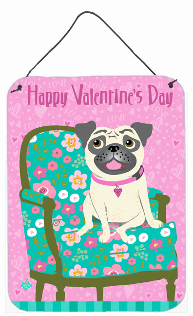 « joyeuse st valentin », impression sur plaque, H 16 po x l 12 po, Carlin