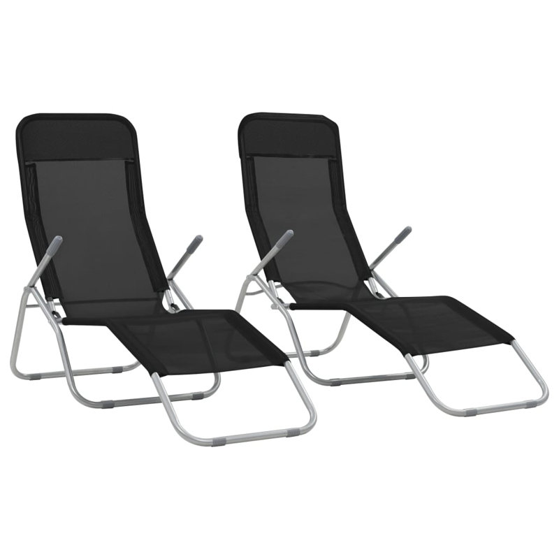 Mcmurray 142cm Long Reclining Single Chaise, Black