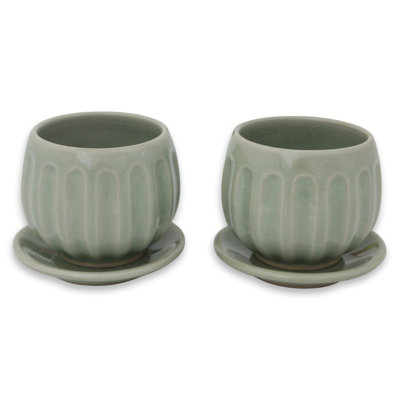 Étienne Handmade Ceramic Teacup and Saucer