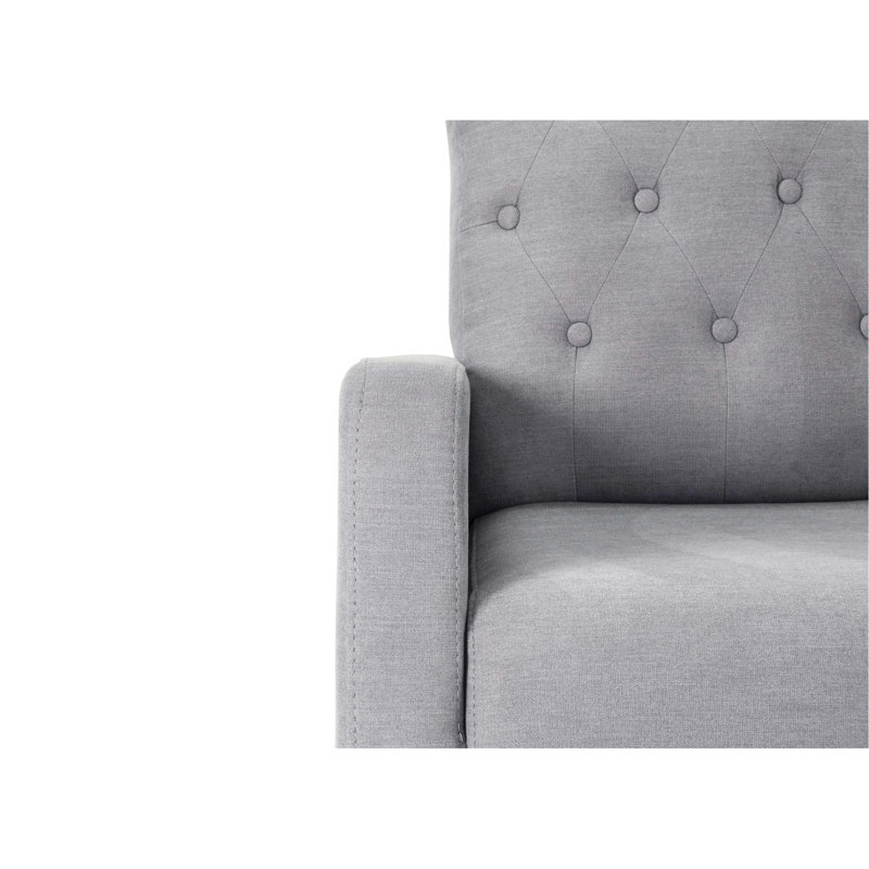 Chaise berçante à dossier, gris acier, pour relaxant, fauteuil confortable avec dossier à losanges, gris
