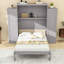 Lit escamotable avec structure en bois massif, armoire escamotable avec 2 armoires et tablettes de rangement-1447146557-1473838441