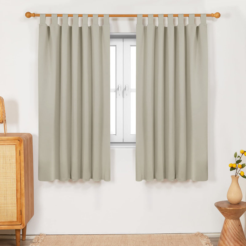 Pridgin Blackout Curtain Pair, 52cm Width x 160cm Drop