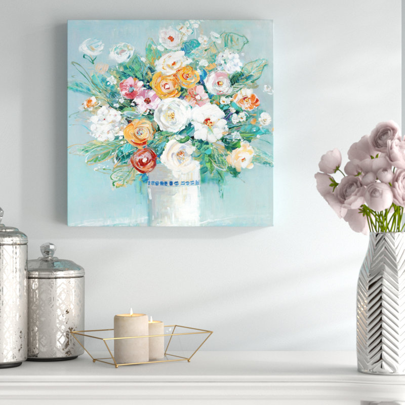 «Garden Devotion I», reproduction de peinture à l'huile, Toile tendue, H 16 po x l 16 po x P 1,5 po